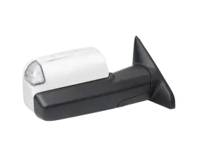 Spec-D Chrome Manual-Fold Side Mirror w/ LED Puddle & Turn Signal Light - Passenger Side Only Ram 2500 | 3500 2019-2022