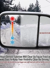 Spec-D Chrome Auto-Fold Side Mirror w/ LED Puddle & Turn Signal Light - Passenger Side Only Ram 2500 | 3500 2019-2022                                     - RMX-RAM1925CHPATR-FS - Image 11