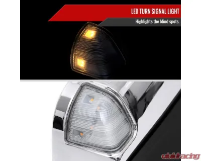 Spec-D Chrome Auto-Fold Side Mirror w/ LED Puddle & Turn Signal Light - Passenger Side Only Ram 2500 | 3500 2019-2022 - RMX-RAM1925CHPATR-FS