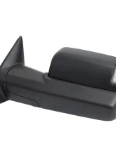 Spec-D Black Manual-Fold Side Mirror w/ LED Puddle & Turn Signal Light - Driver Side Only Ram 2500 | 3500 2019-2022                                     - RMX-RAM1925HP-FS-L - Image 12