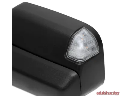 Spec-D Black Manual-Fold Side Mirror w/ LED Puddle & Turn Signal Light - Driver Side Only Ram 2500 | 3500 2019-2022 - RMX-RAM1925HP-FS-L