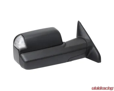 Spec-D Black Manual-Fold Side Mirror w/ LED Puddle & Turn Signal Light - Passenger Side Only Ram 2500 | 3500 2019-2022 - RMX-RAM1925HP-FS-R