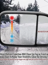 Spec-D Black Manual-Fold Side Mirror w/ LED Puddle & Turn Signal Light - Passenger Side Only Ram 2500 | 3500 2019-2022                                     - RMX-RAM1925HP-FS-R - Image 11