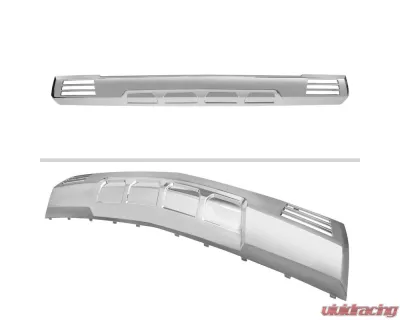 Spec-D Chrome Front Bumper Lower Valance Skid Plate Chevrolet Silverado 1500 2022-2024 - SKD-SIV2215C-JB