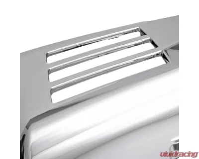 Spec-D Chrome Front Bumper Lower Valance Skid Plate Chevrolet Silverado 1500 2022-2024 - SKD-SIV2215C-JB