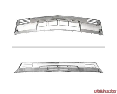 Spec-D Chrome Front Bumper Lower Valance Skid Plate Chevrolet Silverado 1500 2022-2024 - SKD-SIV2215C-JB