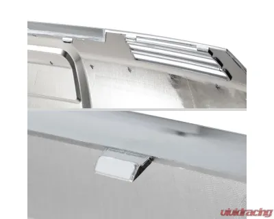 Spec-D Chrome Front Bumper Lower Valance Skid Plate Chevrolet Silverado 1500 2022-2024 - SKD-SIV2215C-JB