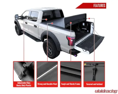 Spec-D 6'6" Standard Bed Soft Quad-Fold Tonneau Cover Chevrolet | GMC 1999-2007 - TC4-SIV99-65-SP
