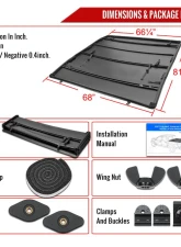 Spec-D 6'6" Standard Bed Soft Quad-Fold Tonneau Cover Chevrolet | GMC 1999-2007                                     - TC4-SIV99-65-SP - Image 7