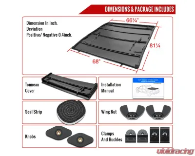 Spec-D 6'6" Standard Bed Soft Quad-Fold Tonneau Cover Chevrolet | GMC 1999-2007 - TC4-SIV99-65-SP