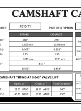 GSC P-D 288/276 Billet S1 Camshaft B Series VTEC Turbo Profile                                     - 7015T1 - Image 2