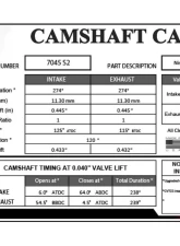 GSC P-D 274/274 Billet S2 Camshaft Nissan VR38DETT                                     - 7045S2 - Image 2