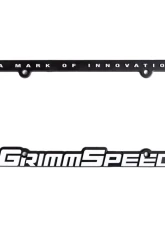 GrimmSpeed Single License Plate Frame GrimmSpeed Text                                     - 111006 - Image 2