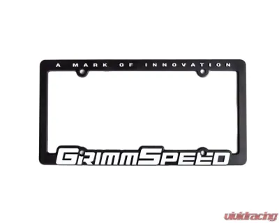 GrimmSpeed Single License Plate Frame GrimmSpeed Text - 111006