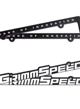 GrimmSpeed Single License Plate Frame GrimmSpeed Text                                     - 111006 - Image 3