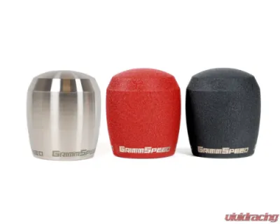 GrimmSpeed Stainless Steel Raw M12x1.25 Manual Stubby Shift Knob - 38011