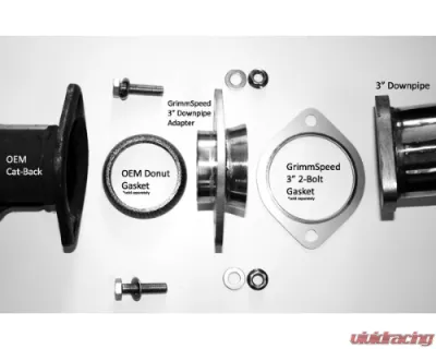 GrimmSpeed 3 Inch Downpipe To OEM Catback Adapter Kit Subaru - 77044