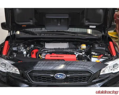 GrimmSpeed Black Top Mount Intercooler Charge Pipe Kit - 90113