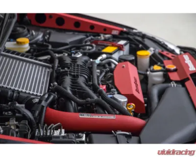 GrimmSpeed Black Top Mount Intercooler Charge Pipe Kit - 90113