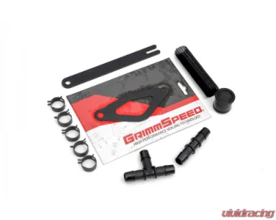 GrimmSpeed Black Piping Front Mount Intercooler Kit Subaru STI 2008-2014 - 90228