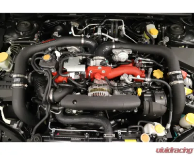 GrimmSpeed Red Piping Front Mount Intercooler Kit Subaru STI 2015-2021 - 90236
