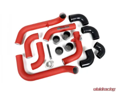 GrimmSpeed Black Piping Front Mount Black Coated Intercooler Kit Subaru WRX 2008-2014 - 90252