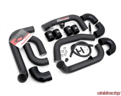 GrimmSpeed Black Piping Front Mount Black Coated Intercooler Kit Subaru STI 2008-2014 - 90254