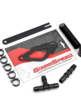 GrimmSpeed Black Piping Front Mount Black Coated Intercooler Kit Subaru STI 2008-2014                                     - 90254 - Image 11