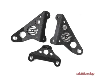 GrimmSpeed Red Piping Front Mount Black Coated Intercooler Kit - 90255