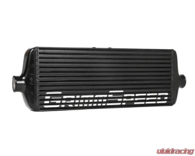 GrimmSpeed Red Piping Front Mount Black Coated Intercooler Kit - 90255
