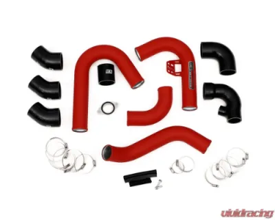 GrimmSpeed Black Piping Front Mount Black Coated Intercooler Kit Subaru WRX 2015-2021 - 90256