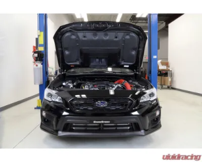 GrimmSpeed Black Piping Front Mount Black Coated Intercooler Kit Subaru WRX 2015-2021 - 90256