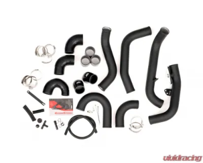 GrimmSpeed Black Piping Front Mount Black Coated Intercooler Kit - 90257