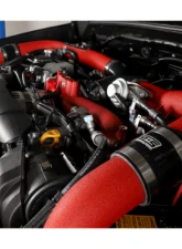 GrimmSpeed Red Piping Front Mount Black Coated Intercooler Kit Subaru STI 2015-2021                                     - 90258 - Image 16