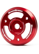 GrimmSpeed Red Lightweight Crank Pulley Subaru BRZ/Forester XT/WRX | Scion FRS| Toyota GT86 2013-2021                                     - 95024 - Image 4