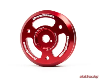 GrimmSpeed Red Lightweight Crank Pulley Subaru BRZ/Forester XT/WRX | Scion FRS| Toyota GT86 2013-2021 - 95024