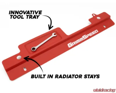 GrimmSpeed Red Radiator Shroud - 96006