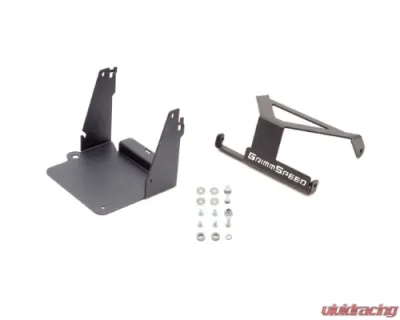 GrimmSpeed Black Lightweight Battery Mount Kit Subaru WRX | STI 2008-2021 - 121028