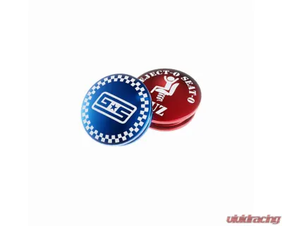 GrimmSpeed Limited Edition Checkered Blue Shift Knob Cap for Swap-Top Knobs - 1.1006.8.BLU