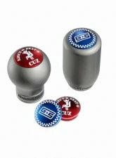 GrimmSpeed Limited Edition Checkered Blue Shift Knob Cap for Swap-Top Knobs                                     - 1.1006.8.BLU - Image 4