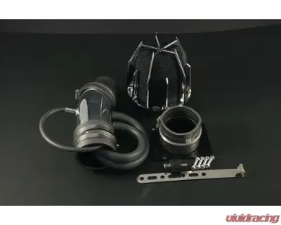 Weapon-R Polished Dragon Intake Kit for Nissan Pathfinder 1996-2000, Aluminum, 3" Diameter - 804-118-101