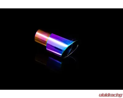 Weapon-R Universal Neo Titanium 4" Slant Exhaust Tip 2.5" Inlet for Performance Cars - 820-205-404