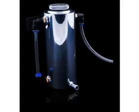 Weapon-R 24 Fl Oz Polished Coolant Reserve w/ Bottom Inlet and View Tube