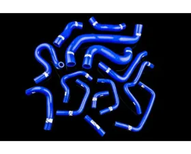 Weapon-R Black Coolant Hose Kit 15 Pcs Nissan Skyline GTR R35