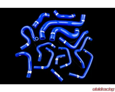 Weapon-R Black Coolant Hose Kit 15 Pcs Nissan Skyline GTR R35 - 636-111-110