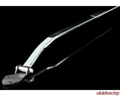 Weapon-R Front Strut Tower Bar for Honda Fit 2002-2006, Aluminum, Silver, 980-111-103 - 980-111-103