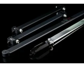 Weapon-R Rear Bar Set 4 Piece for Honda Fit 2003-2006, Durable Material, Black