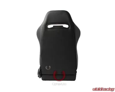 Cipher Auto Black Synthetic Leather Racing Seats - Pair - CPA1013PBK