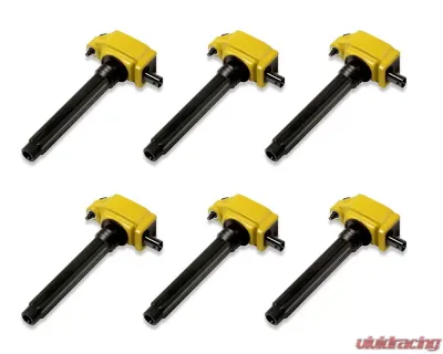 Superchips 6 Pack Yellow Ignition Coil Kit Jeep | Ram | Dodge 3.6L V6 2011-2023 - 4445-CP6