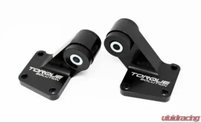 Torque Solution Billet Rear Differential Mounts Black Mitsubishi Evolution VIII-IX 2003-2006 - TS-EV-196